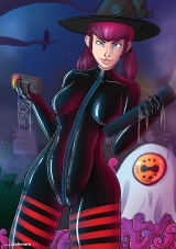 halloween-2023-joan_striped-socks-catsuit-black