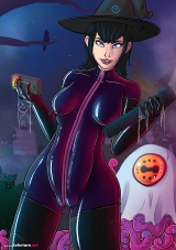 halloween-2023-mavis_catsuit-purple-gloves-socks