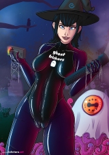 halloween-2023-mavis_catsuit-purple-swimsuit-black