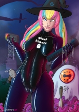 halloween-2023-mimi_catsuit-purple-swimsuit-black