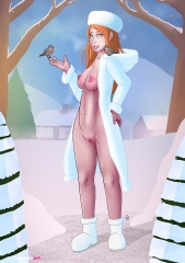 Latex-in-the-snow_Nude-oiled-coat-hat-boots