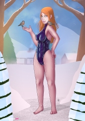 Latex-in-the-snow_Swimsuit-purple-oiled