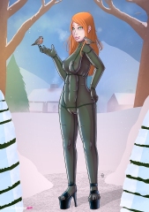 Latex-in-the-snow_Undersuit-green-shoes