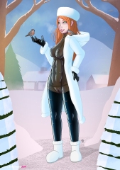 Latex-in-the-snow_Undersuit-latex-boots-coat-hat
