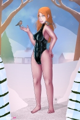 Latex-in-the-snow_Swimsuit-oiled