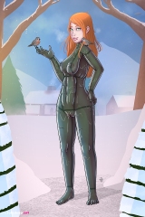 Latex-in-the-snow_Undersuit-green-oiled