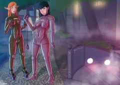Spiral-initiation-walk_Catsuits-oiled