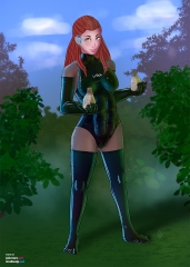 Wild-girl-Aloy_Everything-holding-health-pots