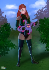 Wild-girl-Aloy_Everything-holding-tentacle
