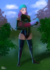 Wild-girl-Catherine_Everything-holding-donger