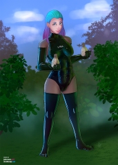 Wild-girl-Catherine_Everything-holding-health-pots