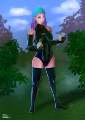 Wild-girl-Catherine_Swimsuit-holding-healthpods